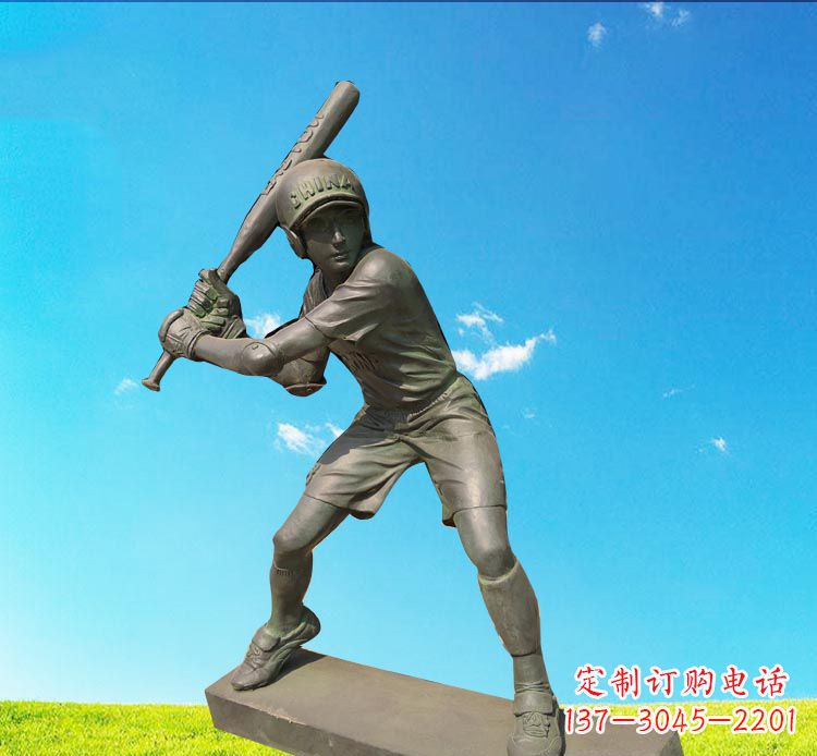 无锡棒球雕塑传承美国传统文化