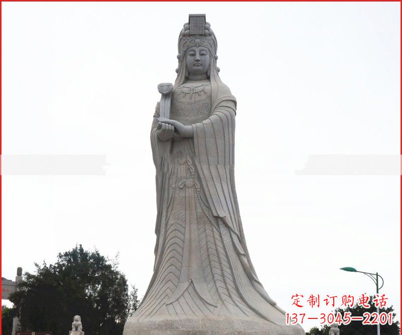无锡大理石大型妈祖神像雕塑
