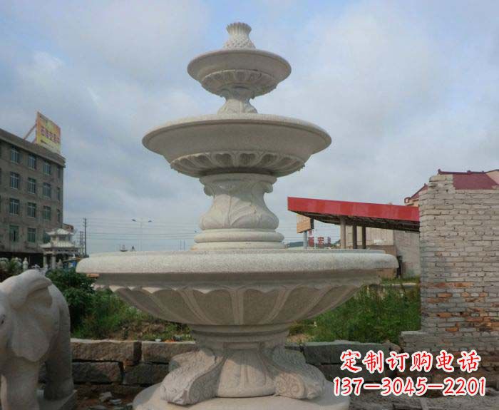 无锡喷泉雕塑灵动精致的大理石美