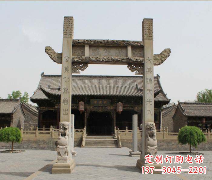 无锡大理石牌楼雕塑——艺术精粹