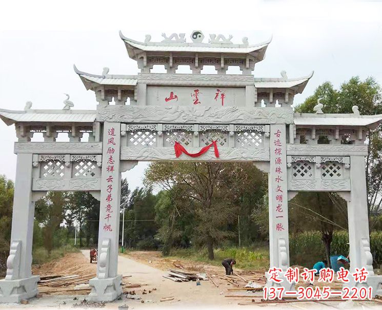 无锡大理石牌坊雕塑