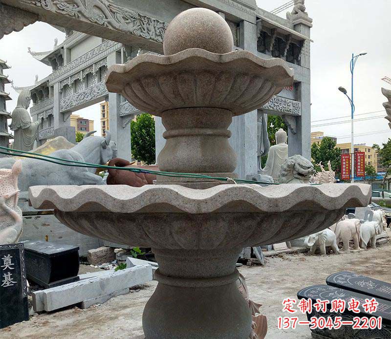 无锡大理石多层喷泉石雕