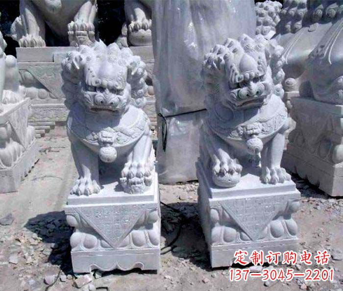 无锡大理石仿古石狮子