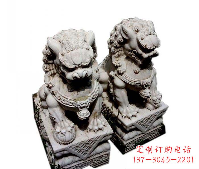 无锡大理石仿古石狮子雕塑