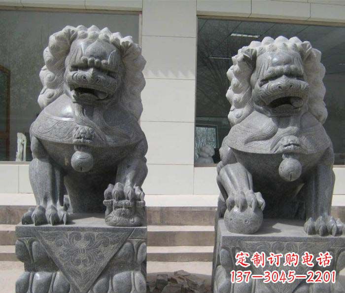 无锡大理石雕刻的狮子雕塑