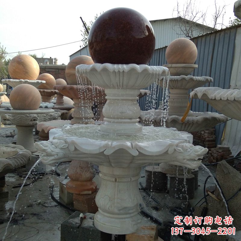 无锡大理石风水球雕塑传统文化的艺术精髓