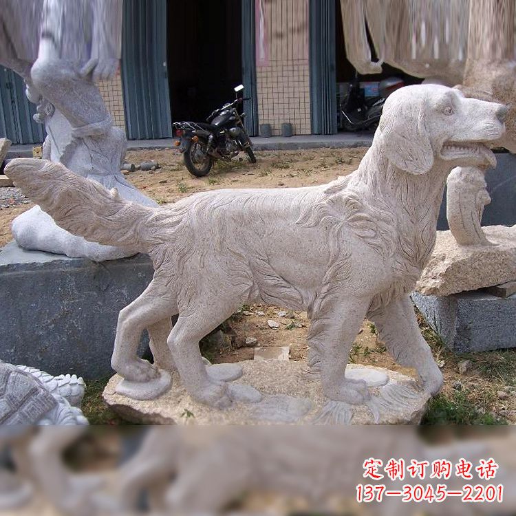 无锡大理石狗雕塑——精致的狗雕塑,让你的生活更有趣