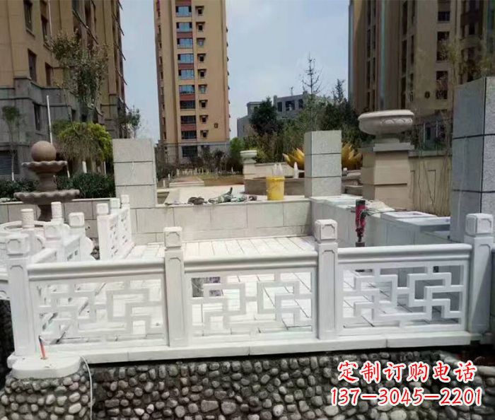 无锡精美大理石国旗台石雕雕塑