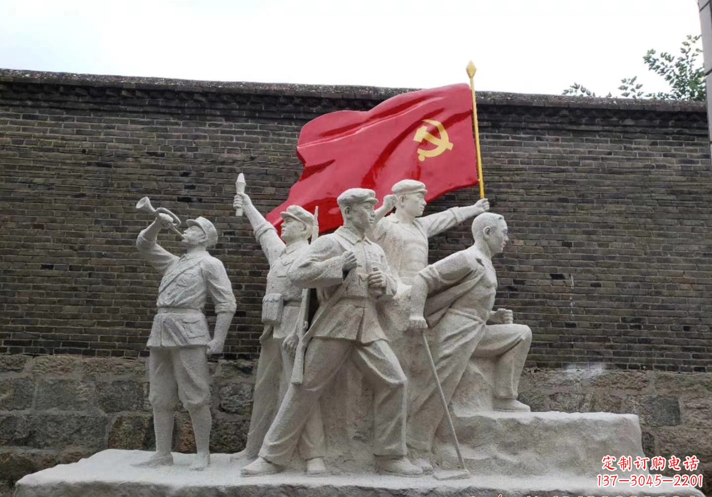 无锡红军雕塑把热血革命历史永久留存