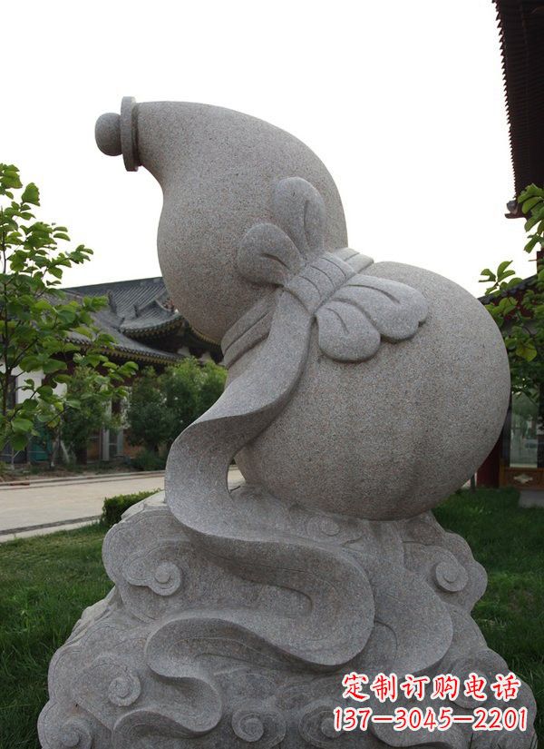 无锡中领雕塑大理石葫芦雕塑构筑完美建筑
