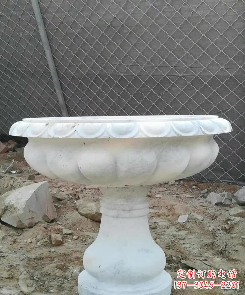 无锡大理石花盆雕塑