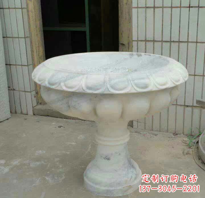 无锡大理石花盆雕塑精美绝伦,艺术风采