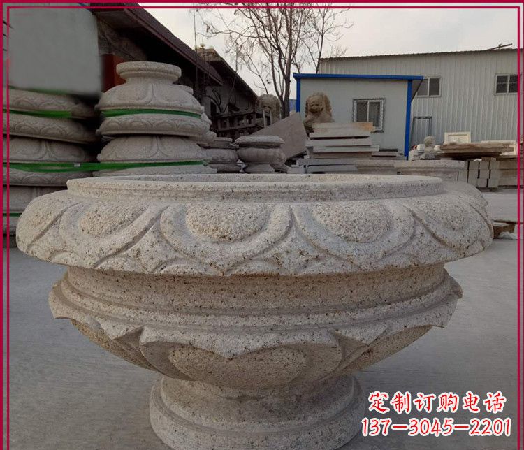 无锡大理石花盆雕塑
