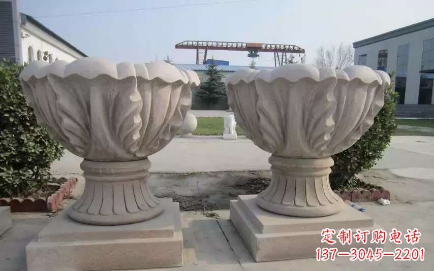 无锡大理石花盆雕塑
