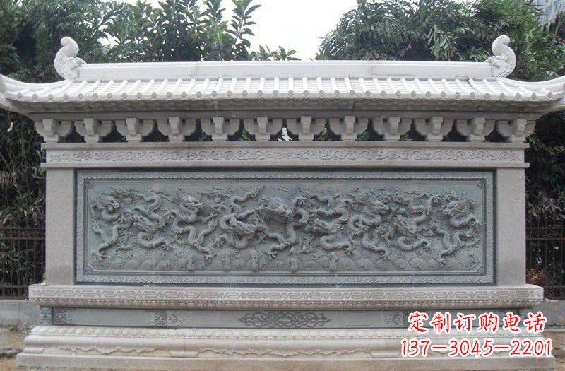 无锡大理石九龙壁雕塑