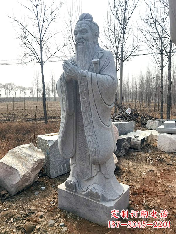 无锡正宗大理石孔子名人雕塑