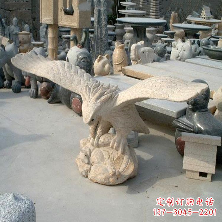 无锡大理石老鹰石雕塑