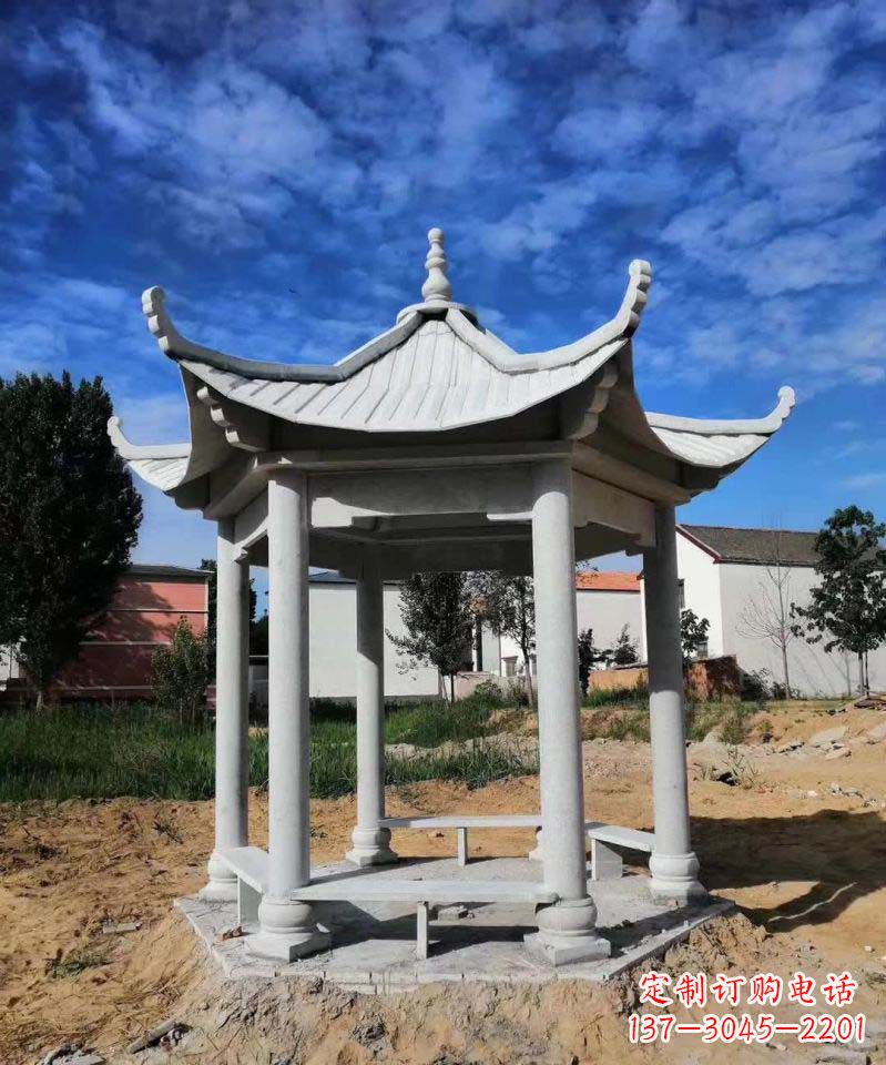 无锡大理石凉亭雕塑1