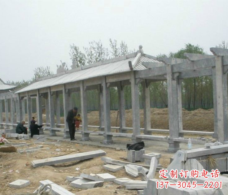 无锡大理石凉亭长廊石雕