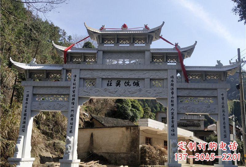 无锡大理石牌坊雕塑