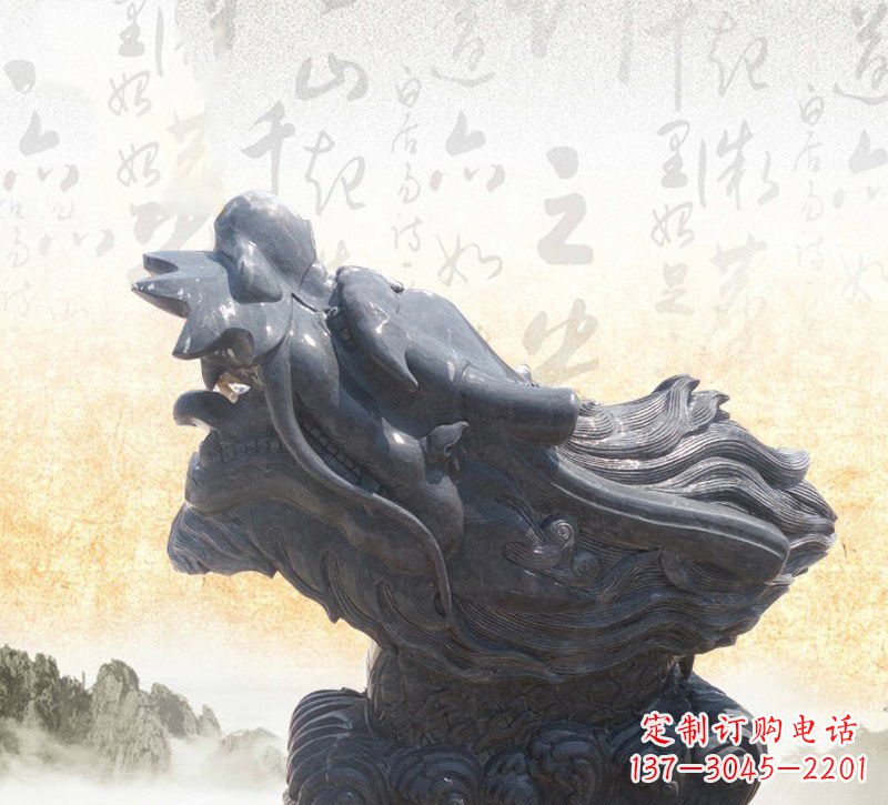 无锡新潮大理石龙头雕塑