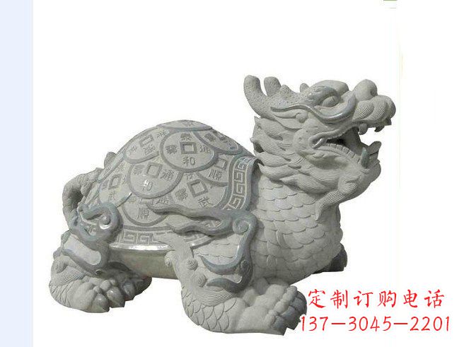 无锡大理石招财龙雕塑