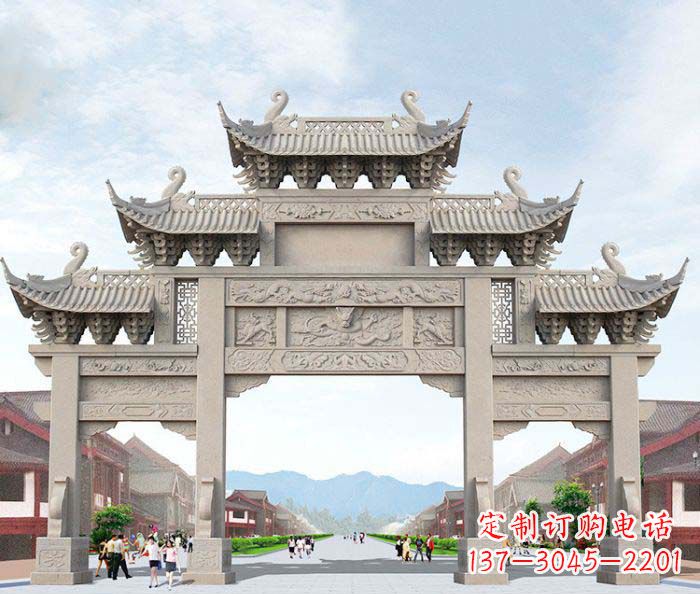 无锡大理石牌坊石雕艺术品