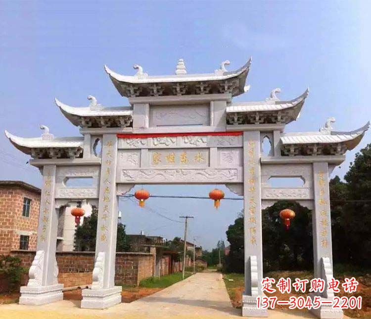 无锡大理石牌坊石雕