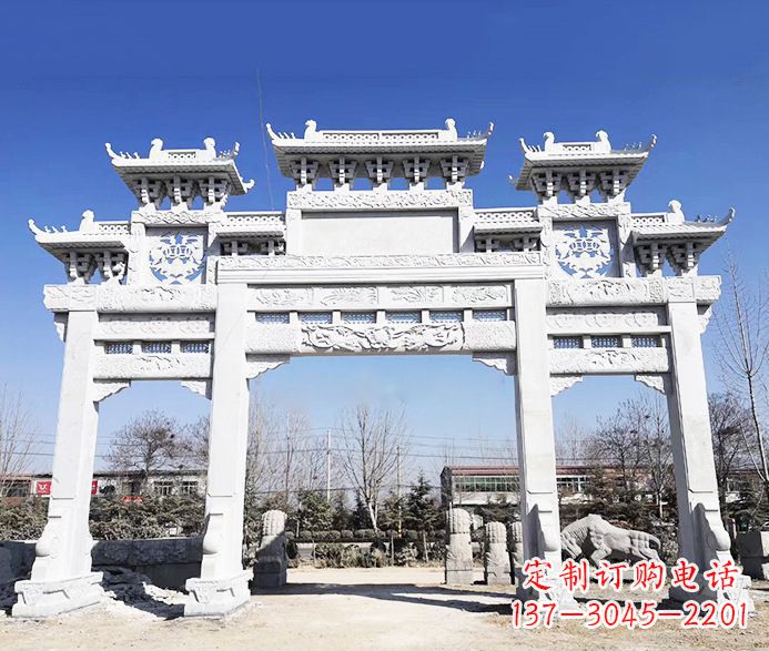 无锡大理石牌坊石雕定制