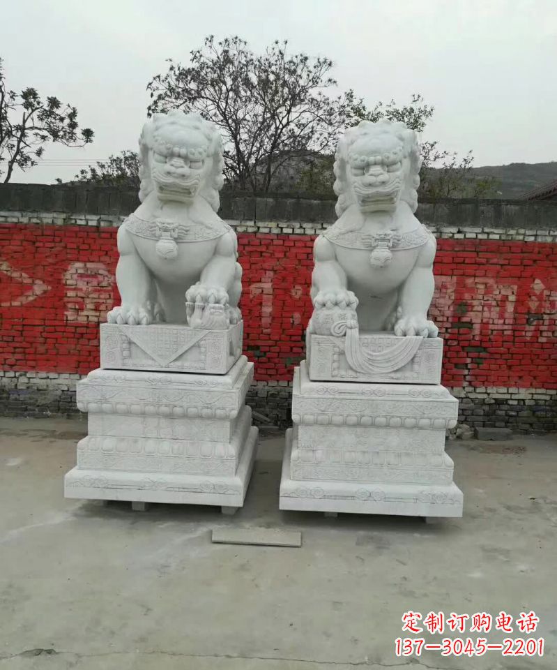 无锡大理石狮子雕塑,精致而壮观