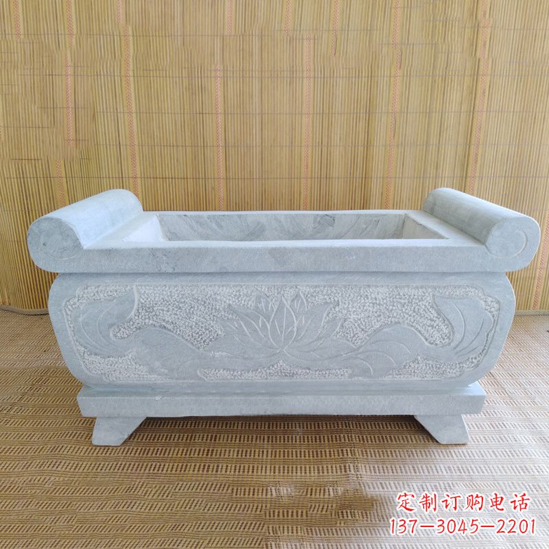 无锡精美大理石石雕香炉雕塑