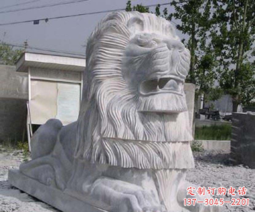 无锡大理石西洋狮子石雕塑