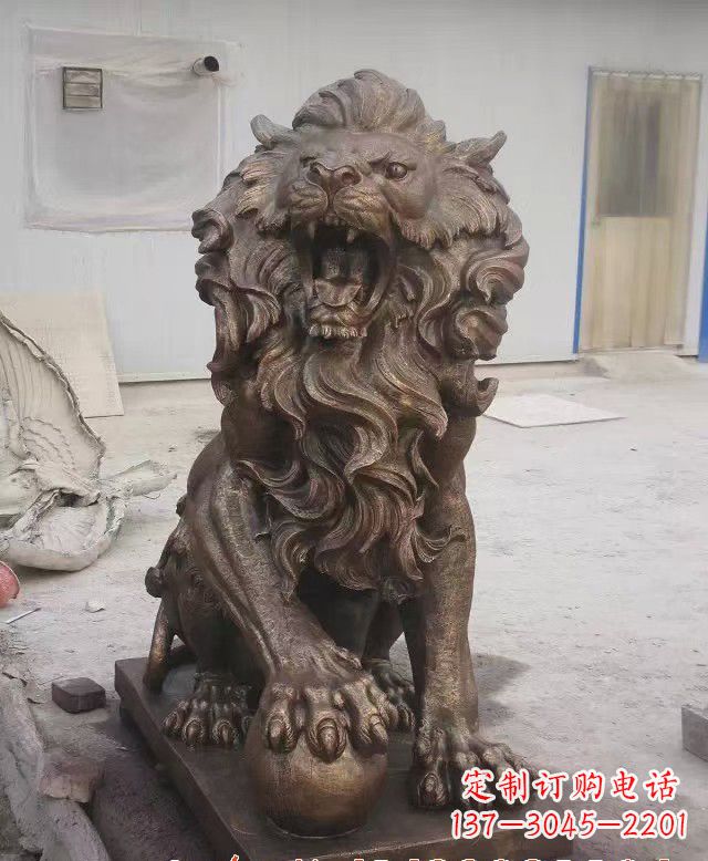 无锡大理石狮子雕塑,演绎优雅狮子魅力
