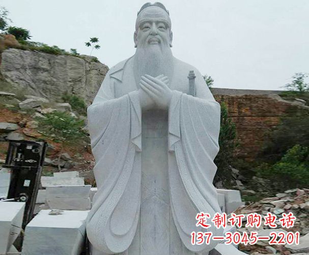 无锡高雅大理石孔子雕塑