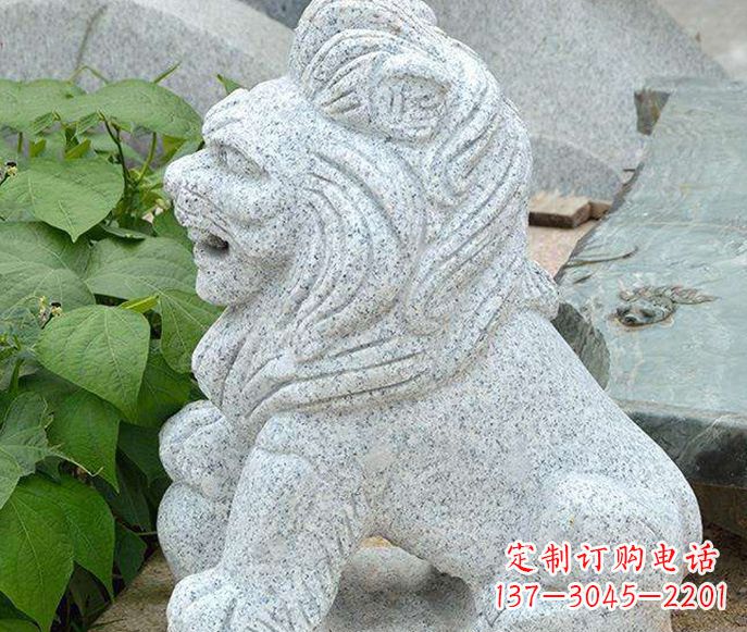 无锡大理石小型狮子石雕