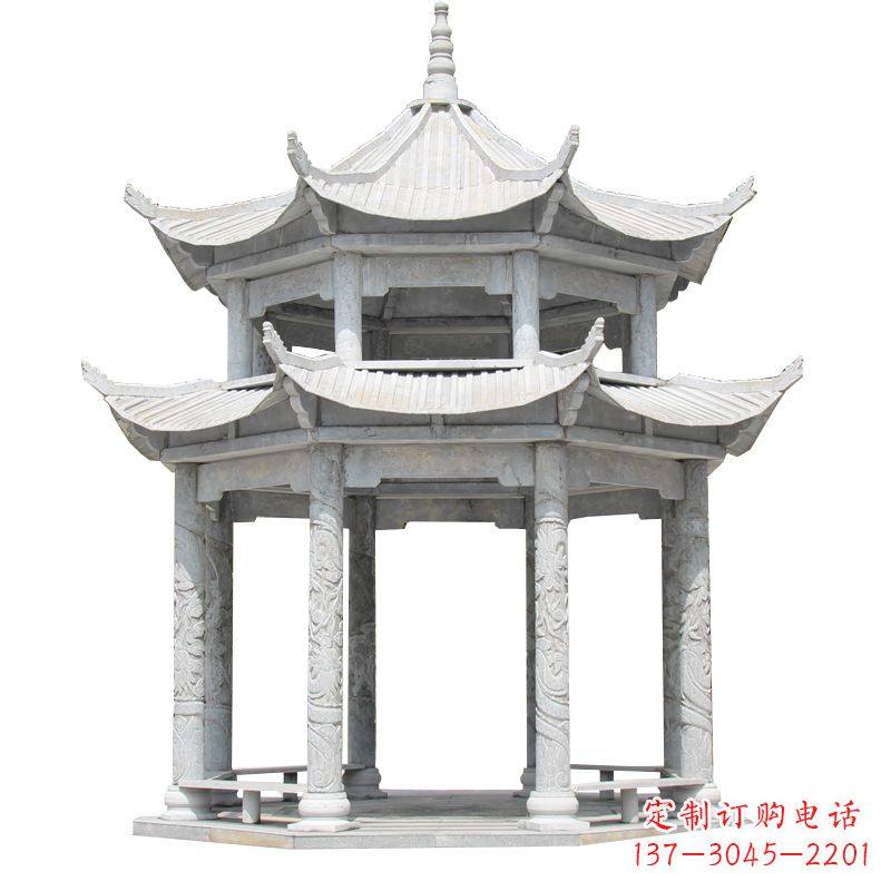 无锡大理石古建凉亭雕塑