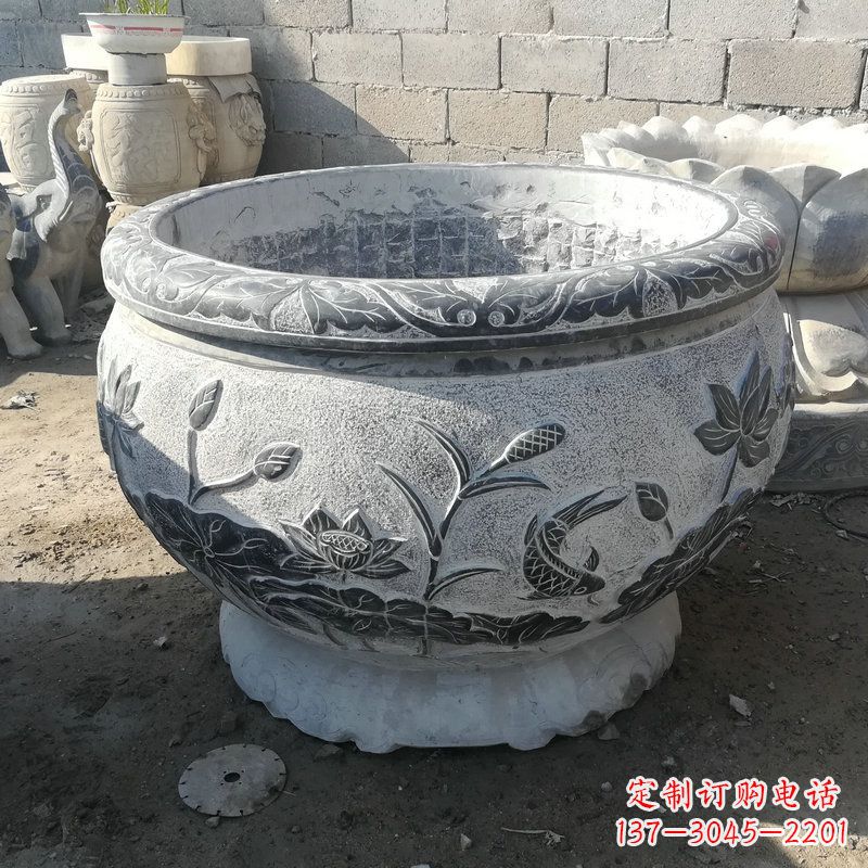 无锡大理石水缸雕塑
