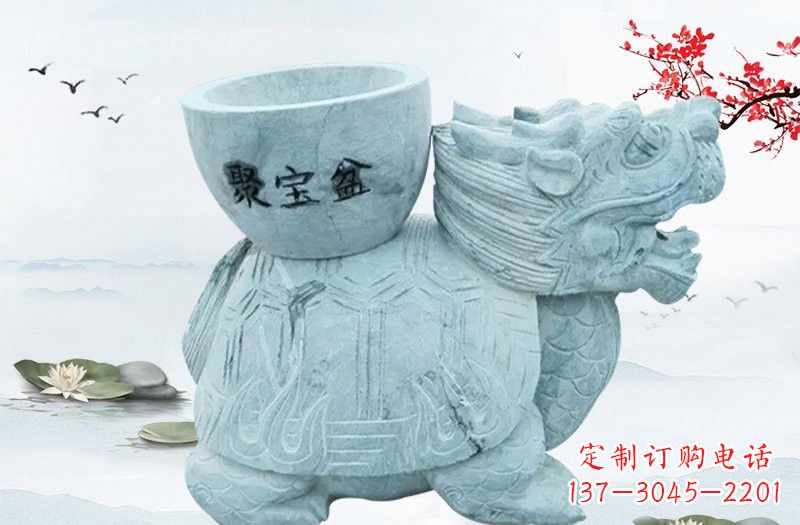无锡大理石招财龙雕塑