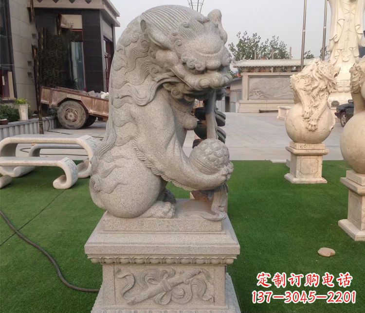 无锡优雅精致的大理石独角兽雕塑
