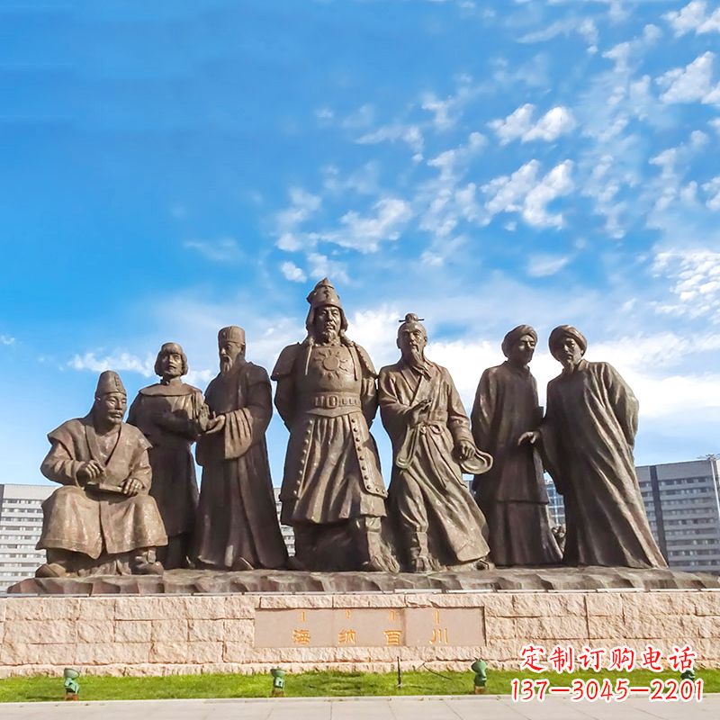 无锡成吉思汗雕塑，赞颂大蒙古国建国者