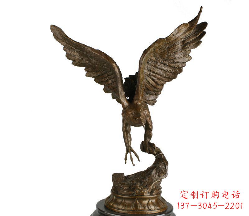 无锡大鹏展翅老鹰铜雕 (2)