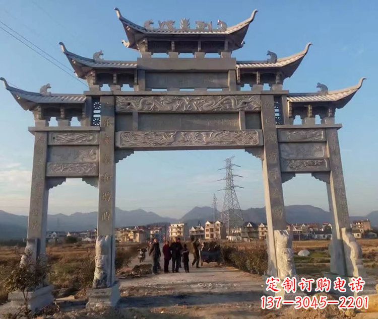 无锡大石牌坊雕塑—中领雕塑定制专业