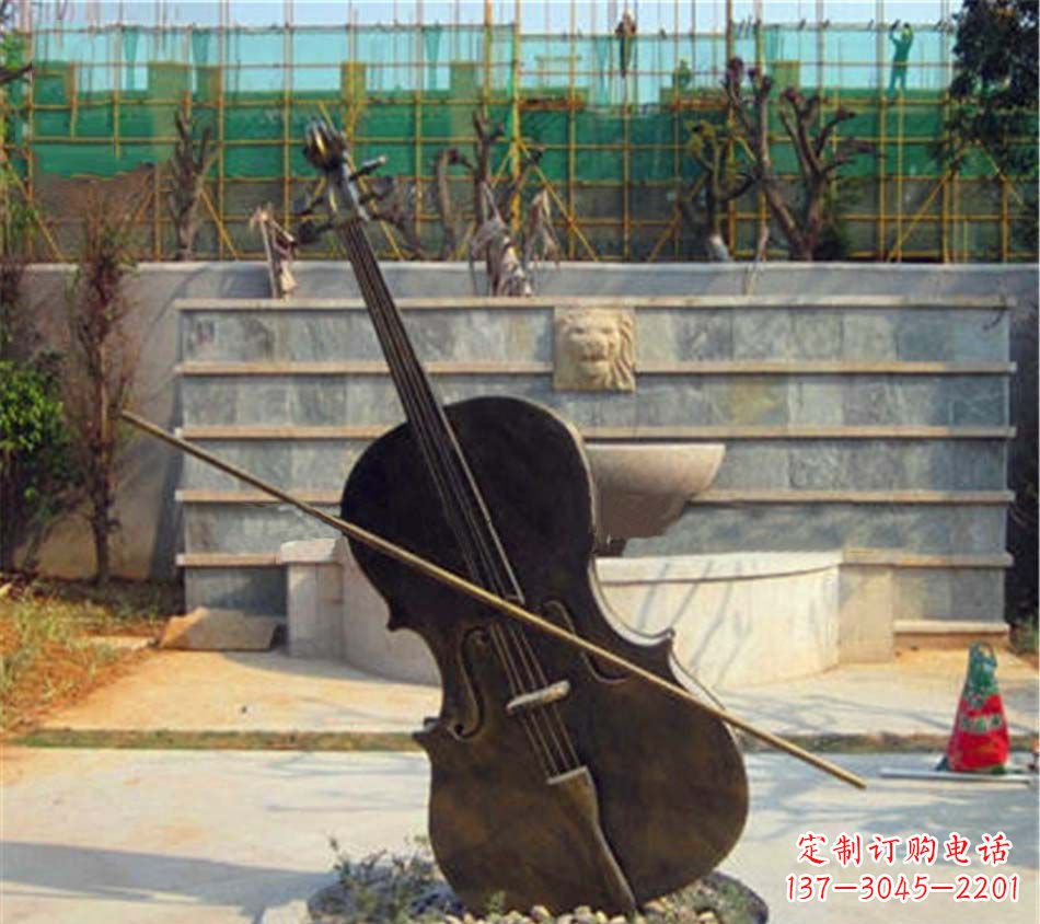 无锡精美大提琴铜雕