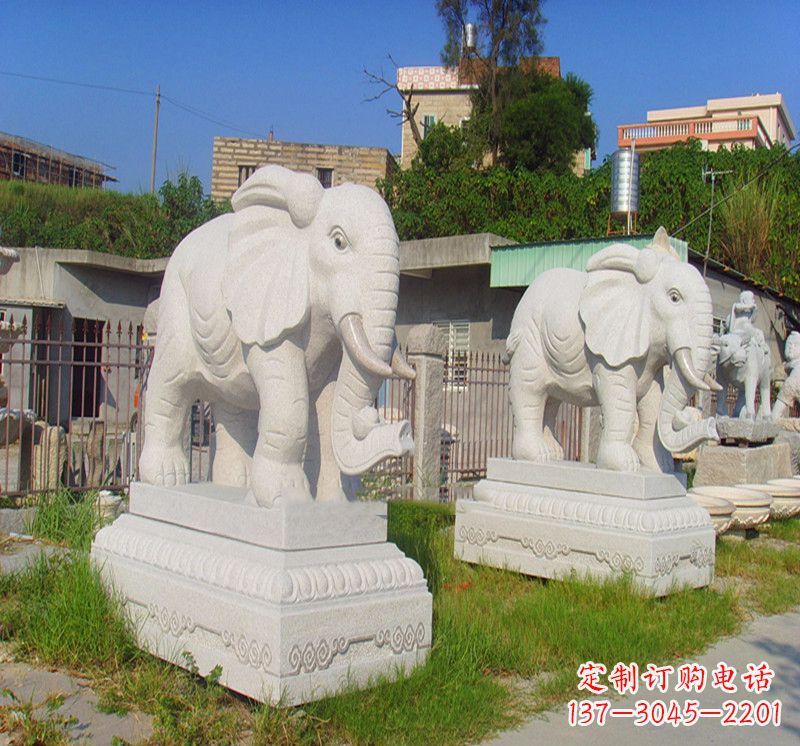 无锡优雅宁静的大象雕塑