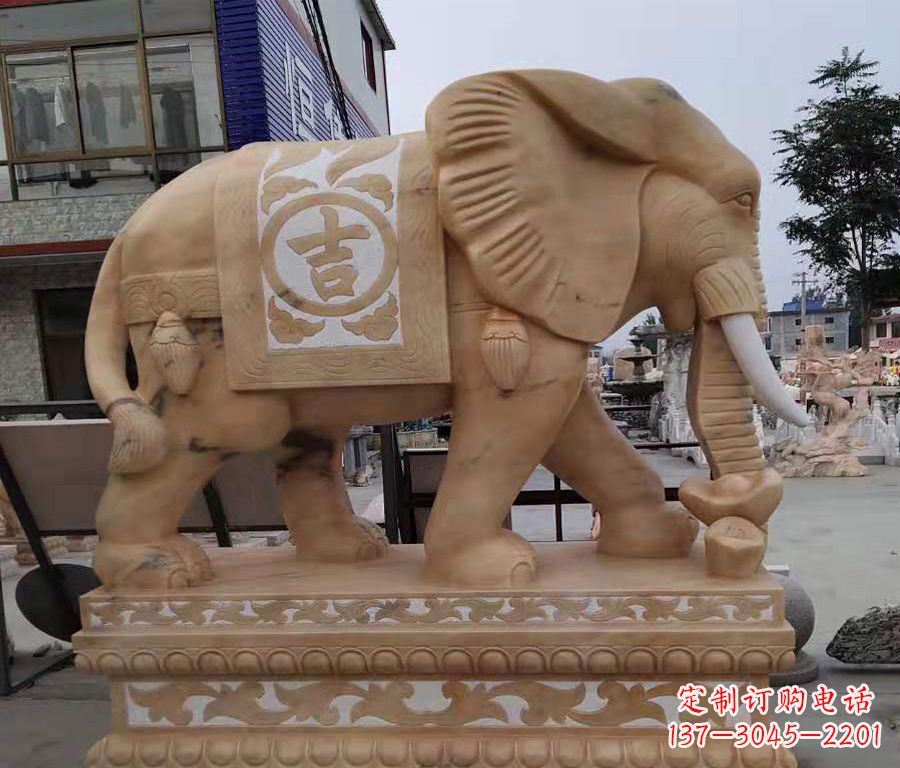 无锡大象镂空石雕