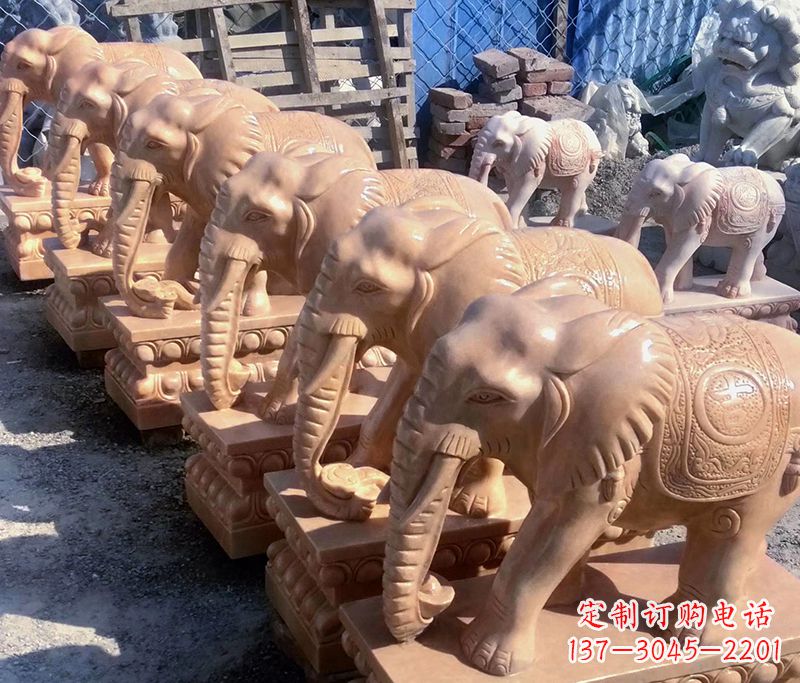 无锡大象喷水石雕
