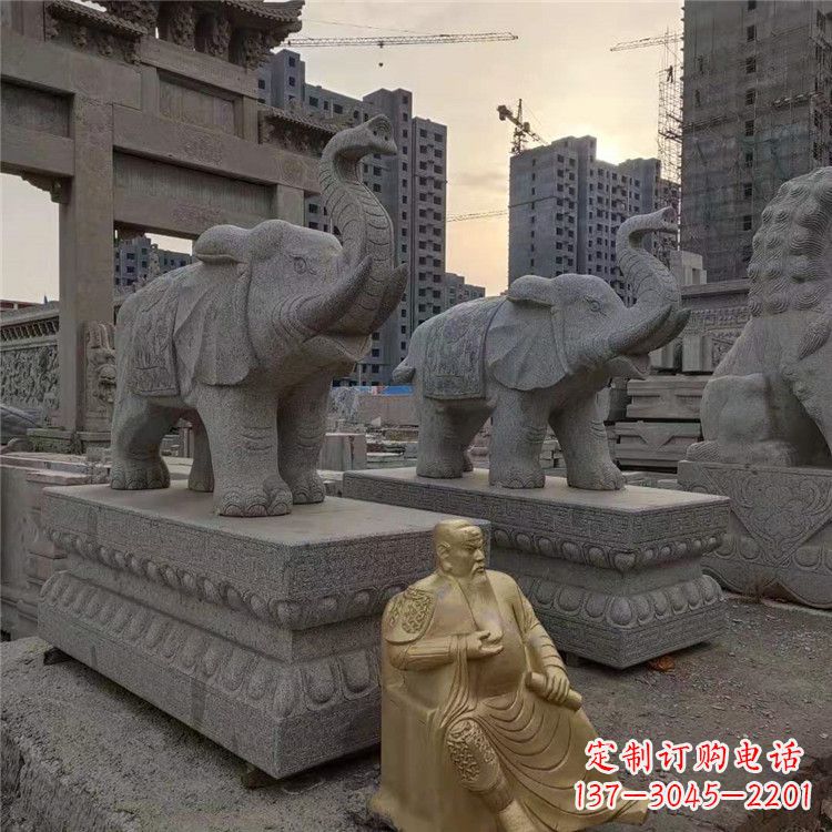 无锡精美大象石雕