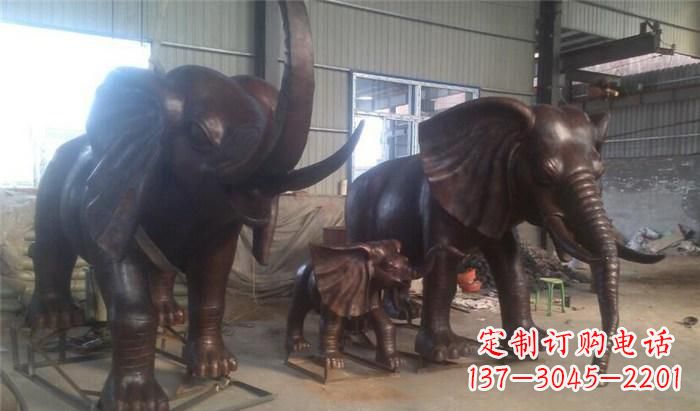 无锡高品质大象铜雕塑
