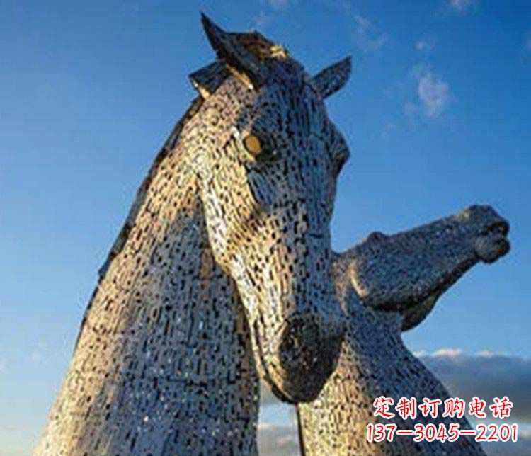 无锡大型不锈钢抽象马雕塑