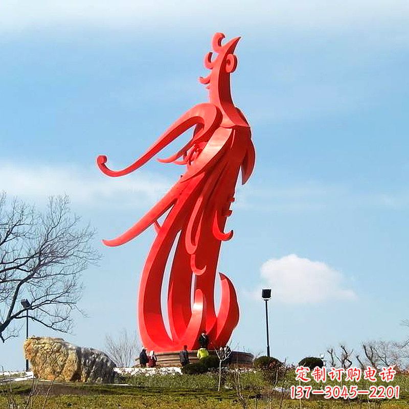 无锡凤凰不锈钢雕塑,增添景区魅力